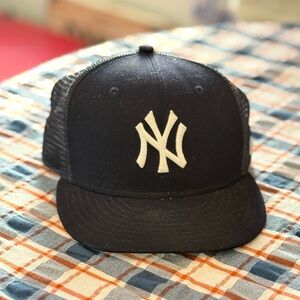 New Era Black Mesh Cap